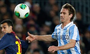 Malaga defender Nacho Monreal