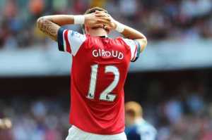 Giroud has often disappointed many Arsenal fans this season.