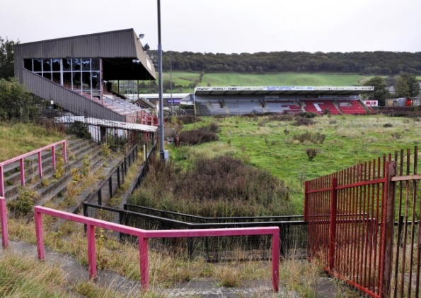 football ground deserted