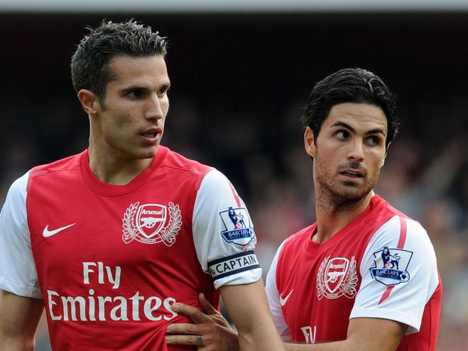 RVP &amp; Arteta (1)